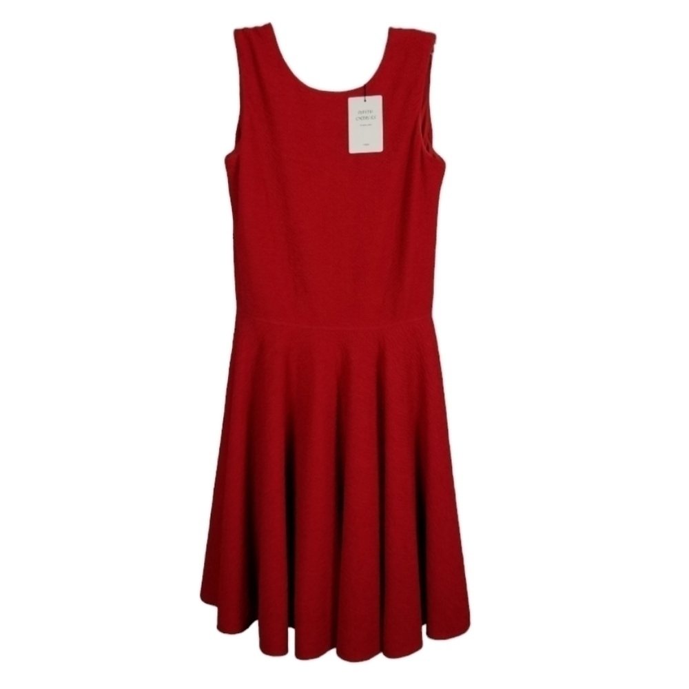 David Charles NWT Girls Sz 14 Yrs Full Skirt Sleeveless Textured Dress Bow Red
